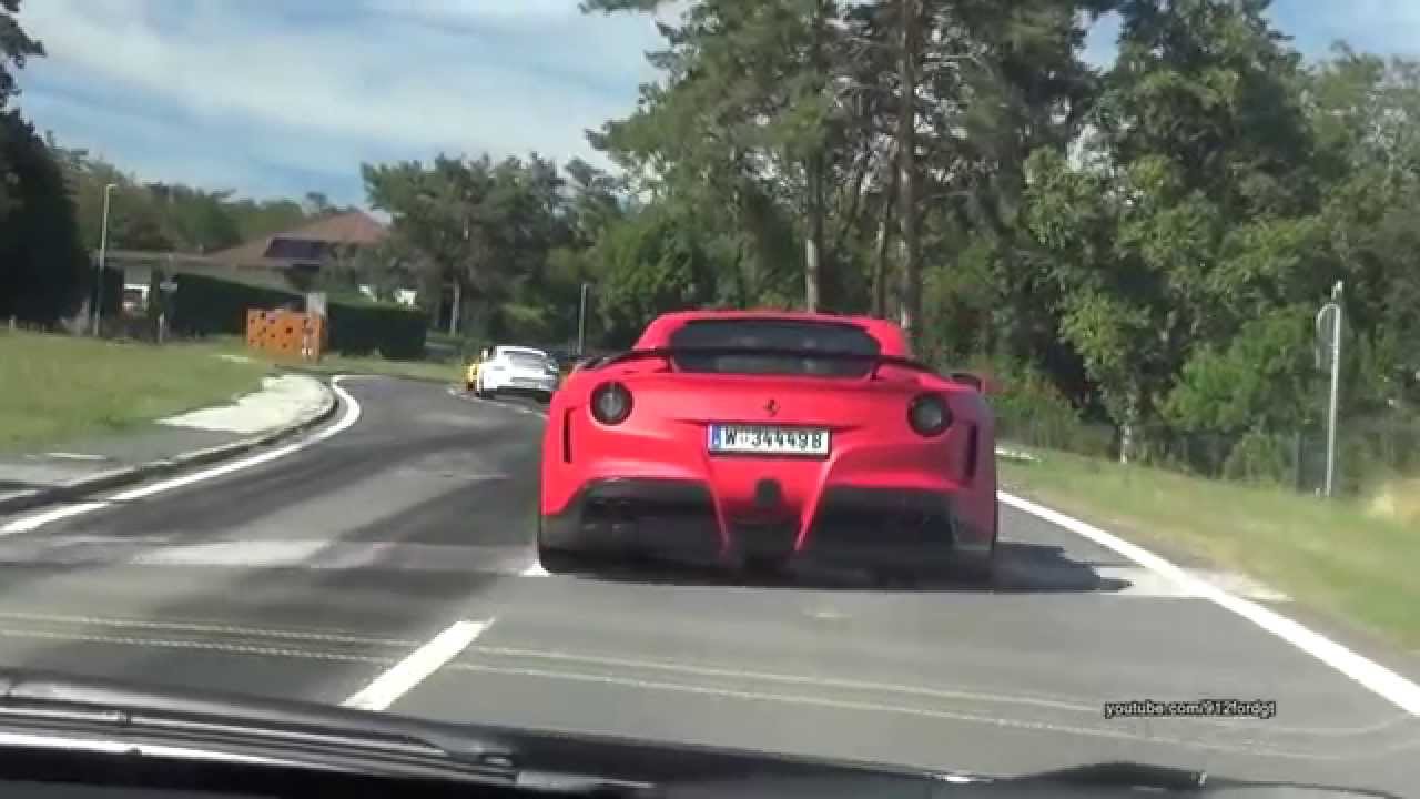 Novitec  N-Largo Ferrari F12 crazy driving on twisty mountain roads!