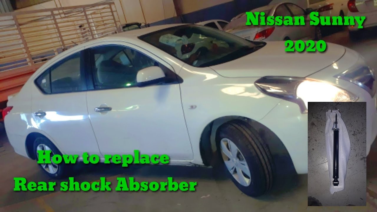 How to replace rear shock Absorber... Nissan sunny 2020 model..