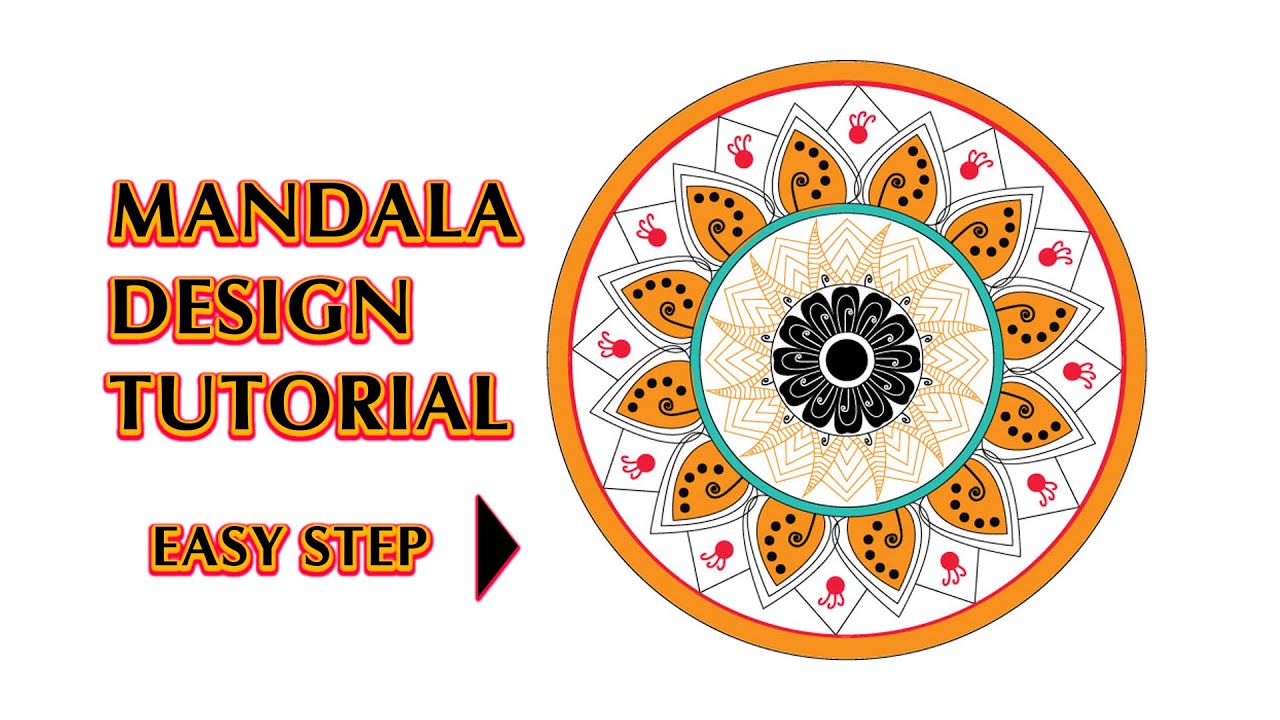 Mandala Design in Illustrator || মান্ডালা ডিজাইন || Mandala Design Ideas for Beginners