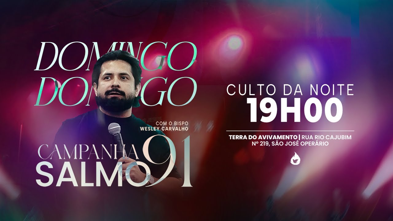3 º DOMINGO DA CAMPANHA DO SALMO 91 na Terra do Avivamento - 01/02/2026 (NOITE)