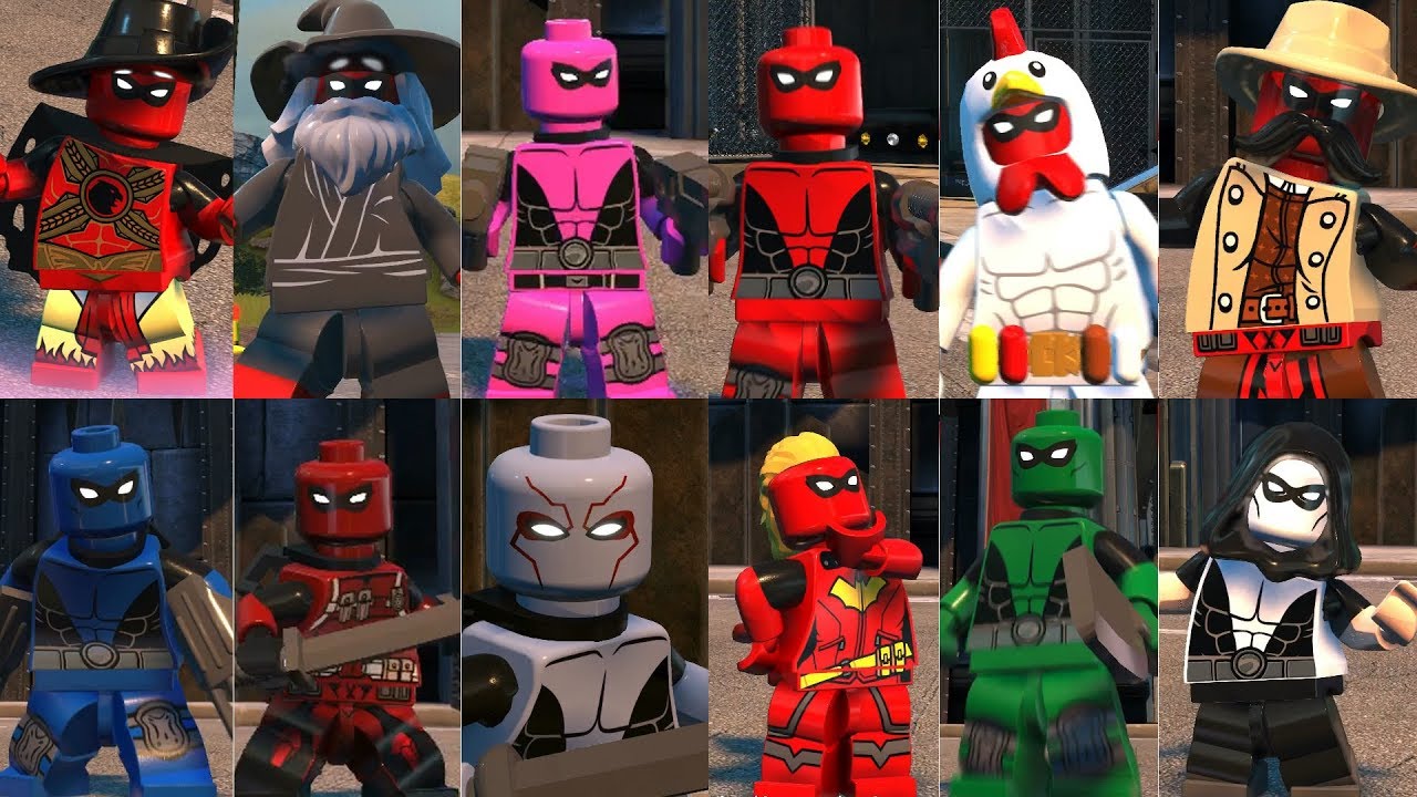 LEGO DC Supervillains - EPIC Deadpool Showcase! Chicken Deadpool, Pirate Deadpool & More!