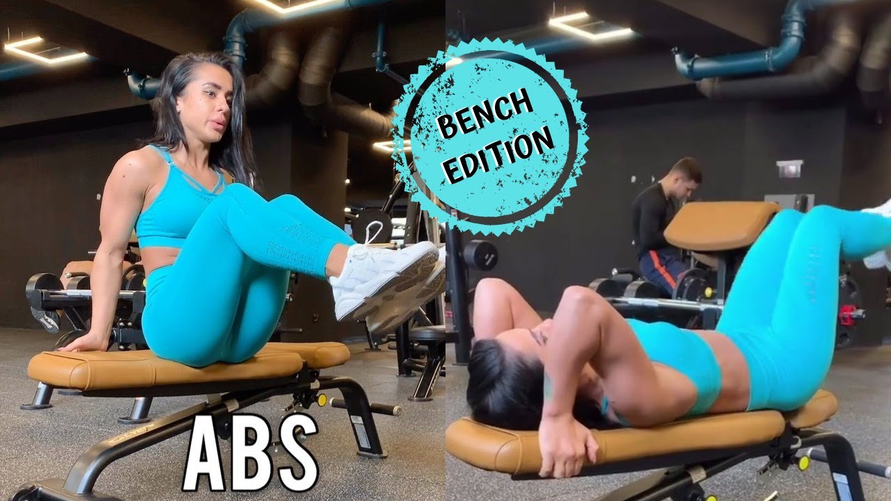 TOP 4 ABS exercises you can do on a BENCH