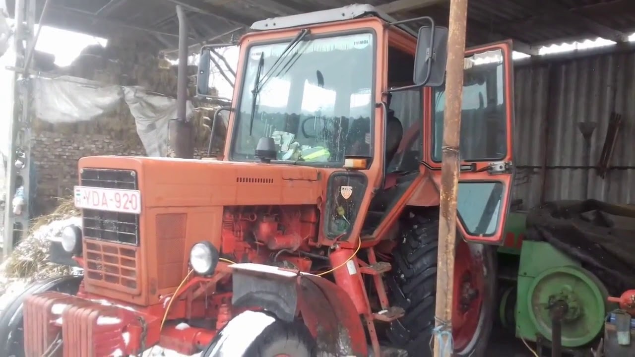 Mtz 80 trágyahordás hóban 2019