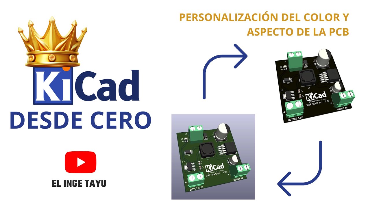 Curso de Diseño Electrónico - Personalización del Color y Aspecto de la PCB || PARTE 14