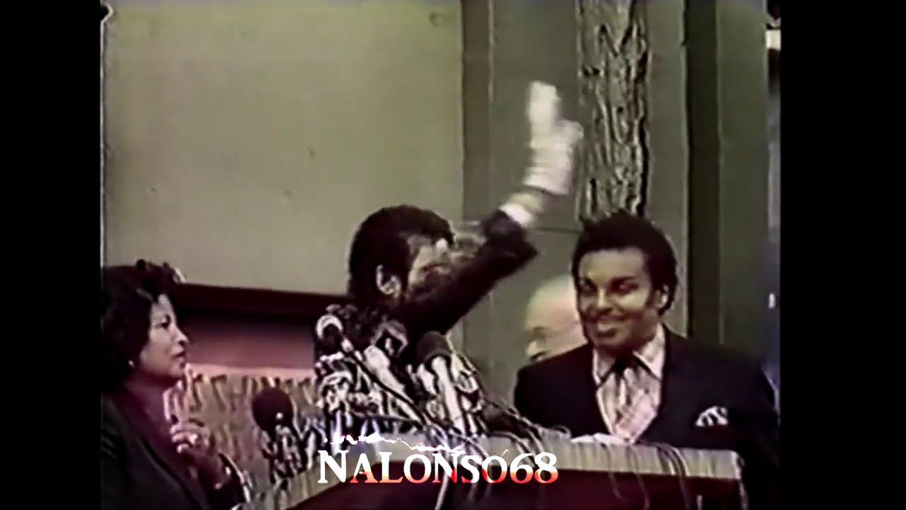 Michael Jackson ⭐ at the Hollywood Walk of Fame 1984 | HD
