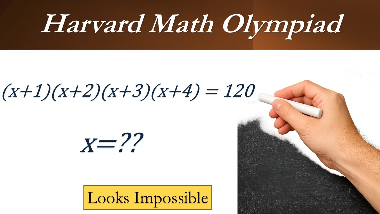 Only Smart Students See The Trick Here 😳 | (x+1)(x+2)(x+3)(x+4)=120