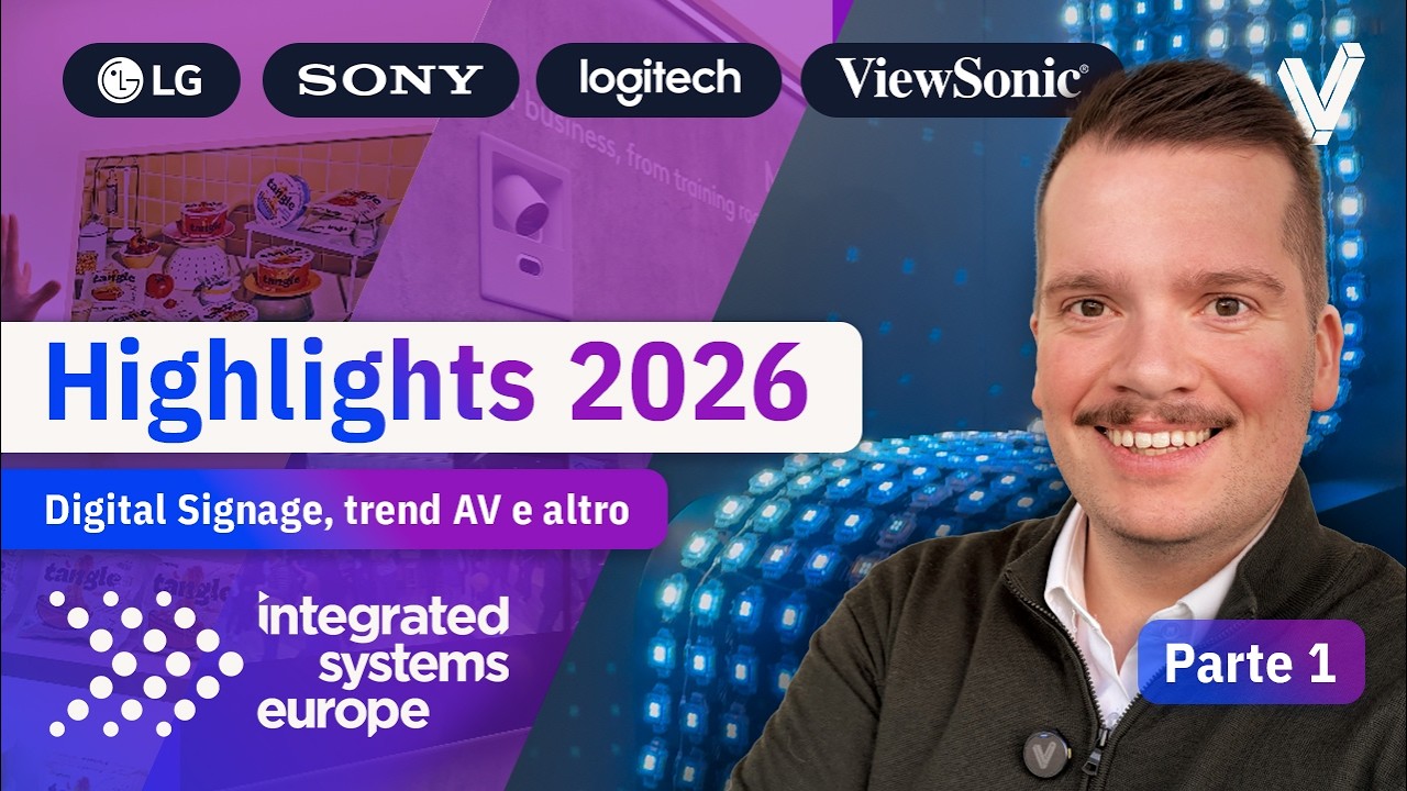 ISE 2026 Barcellona 🚀 | LED wall, trend AV e soluzioni per sale riunioni | Parte 1