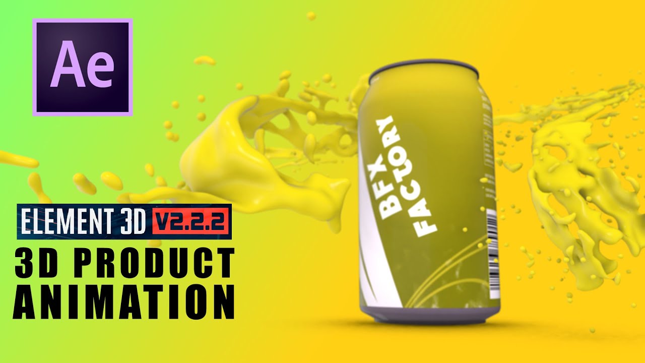 3D Product Animation In Element 3D | After Effect Tutorial 2021