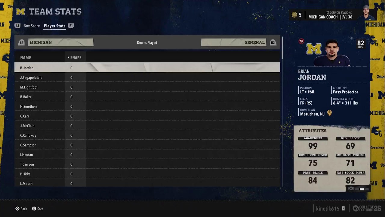 CFB26 Slow Sim Michigan Wolverines Dynasty week 8 2027