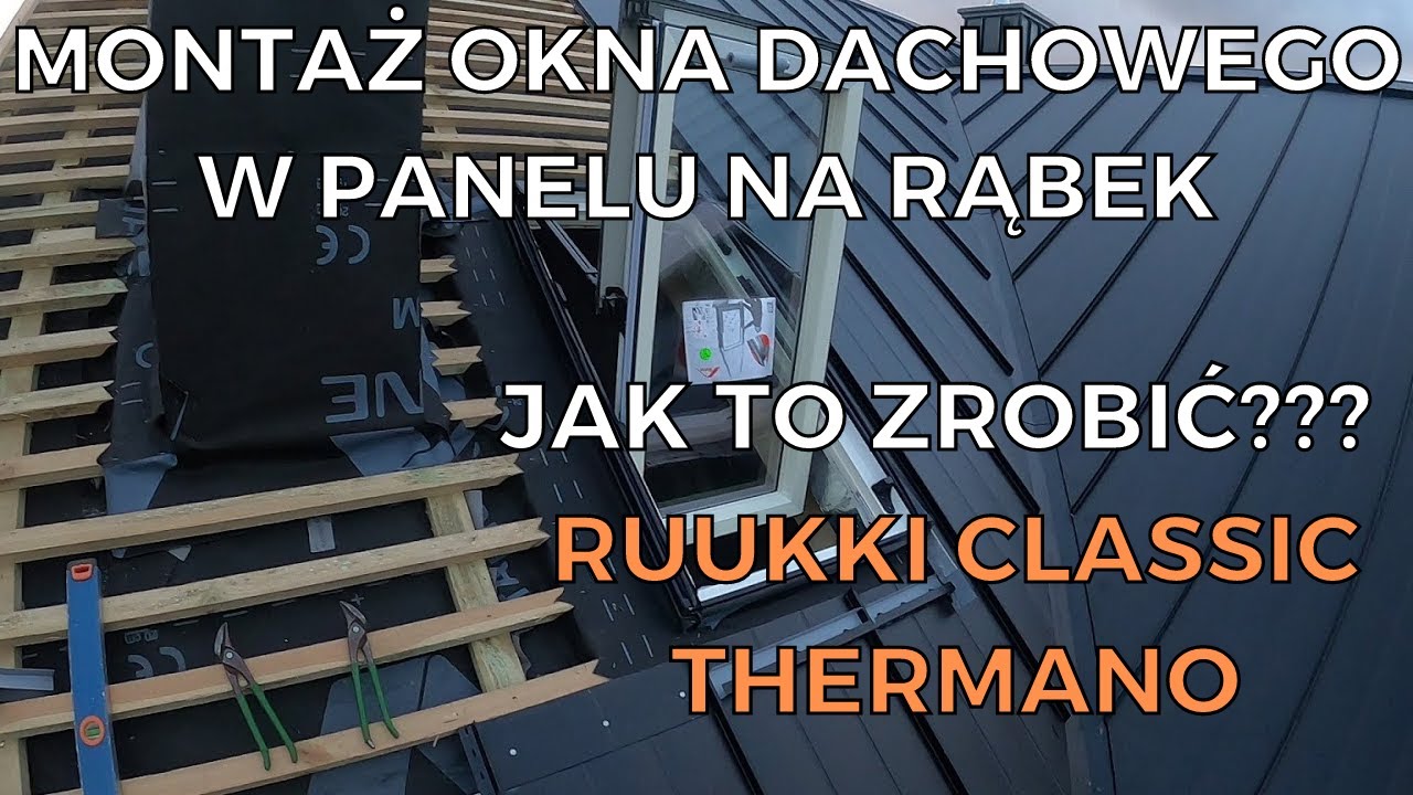 Montaż okna Roto w Thermano, Ruukki classic