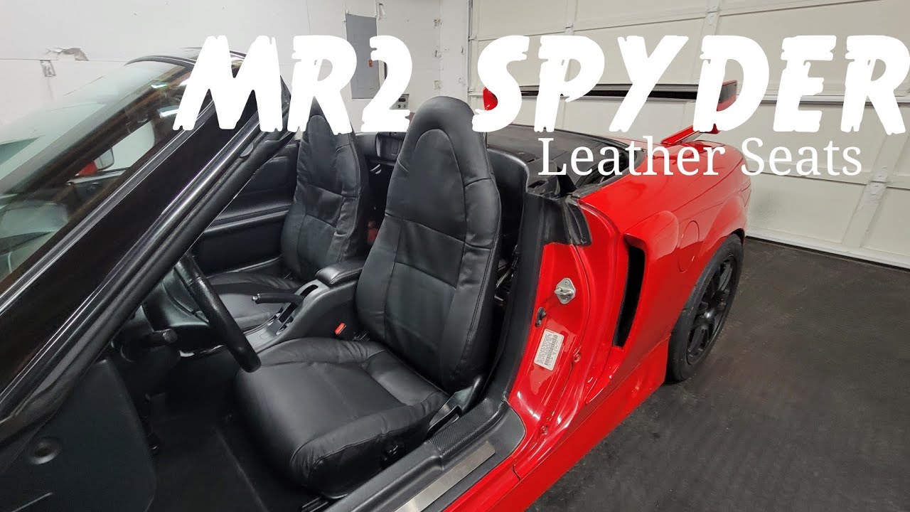 MR-2 Spyder Leather Seat Cover Replacements Install!!