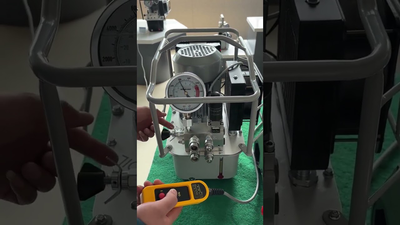 How to set the output pressure of a hydraulic pump.  #torcstark #hydraulic #pump #toturial #torque