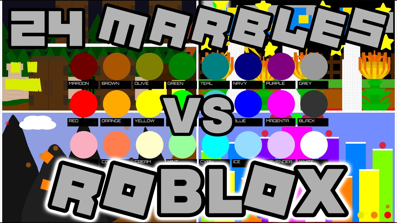 24 Marble Crazy Elimination: Roblox (от Algodoo)