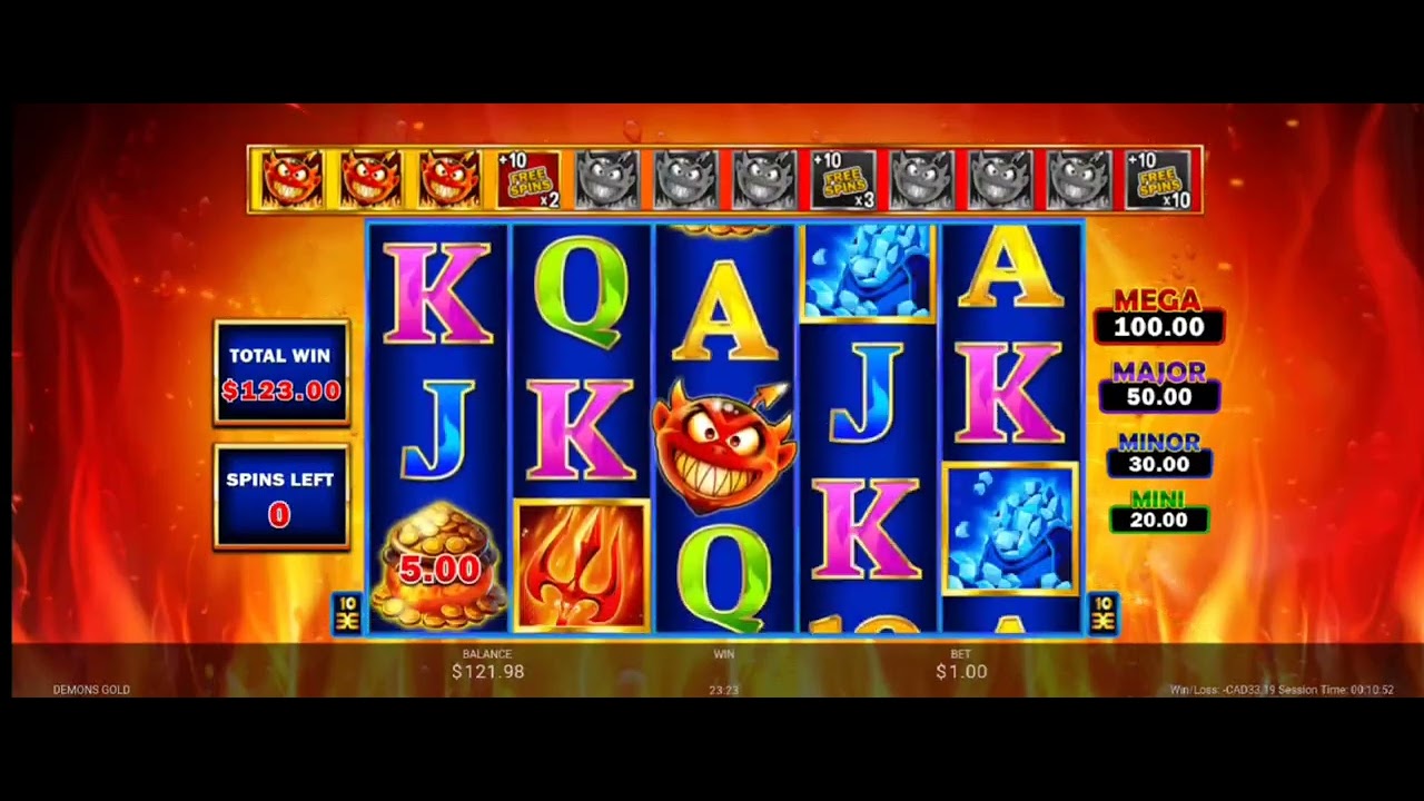 DEMONS GOLD Bonus Mega Jackpot X 2