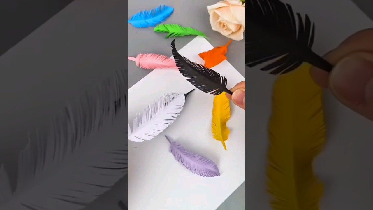 DIY beautiful bird 🐦 wings paper craft 😍🐦