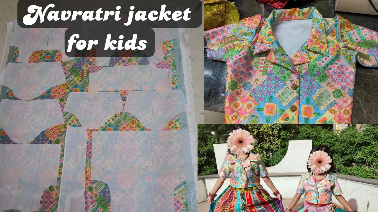 DIY jacket for kids | Navratri outfit | Cutting and stitching