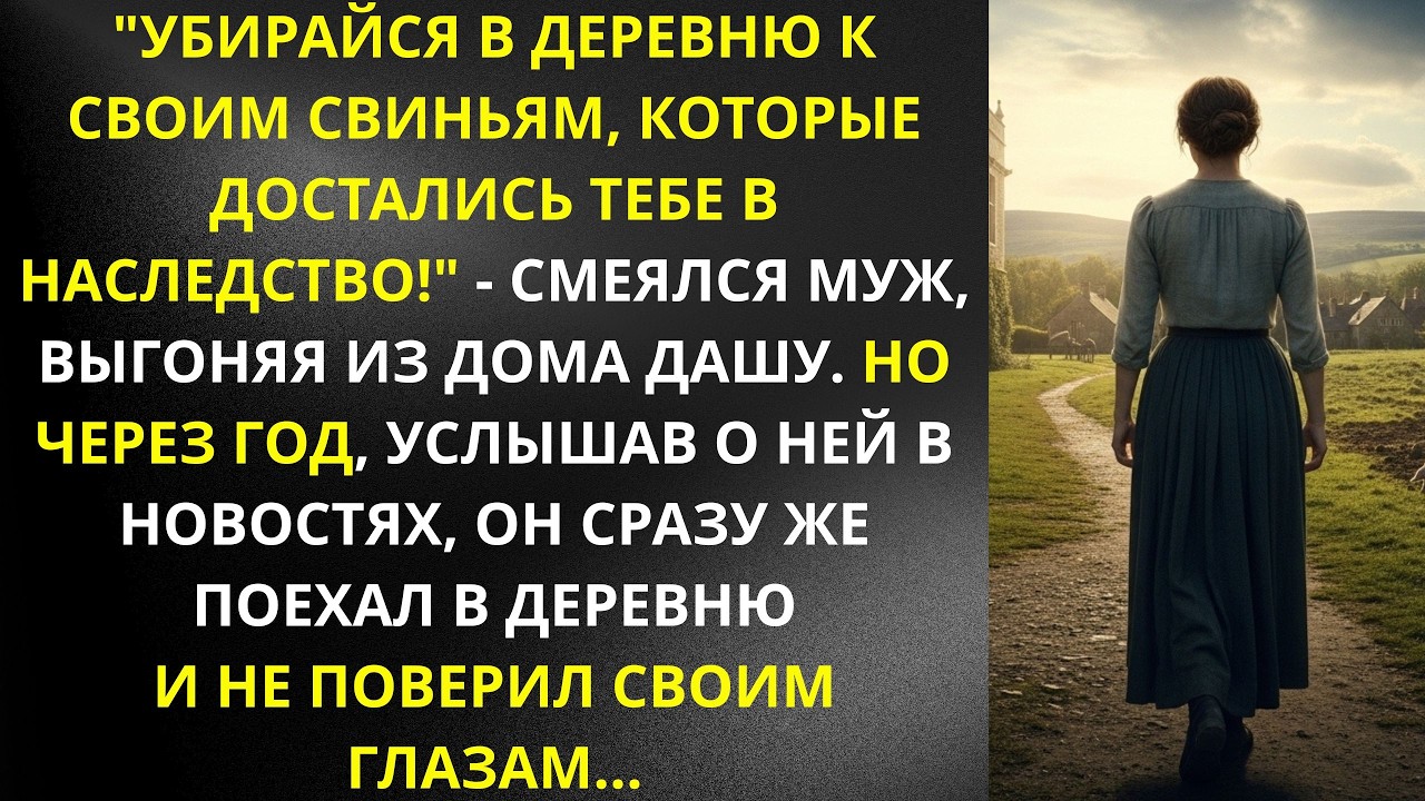 'Убирайся в деревню к своим свиньям, которые достались тебе в наследство!' — смеялся муж