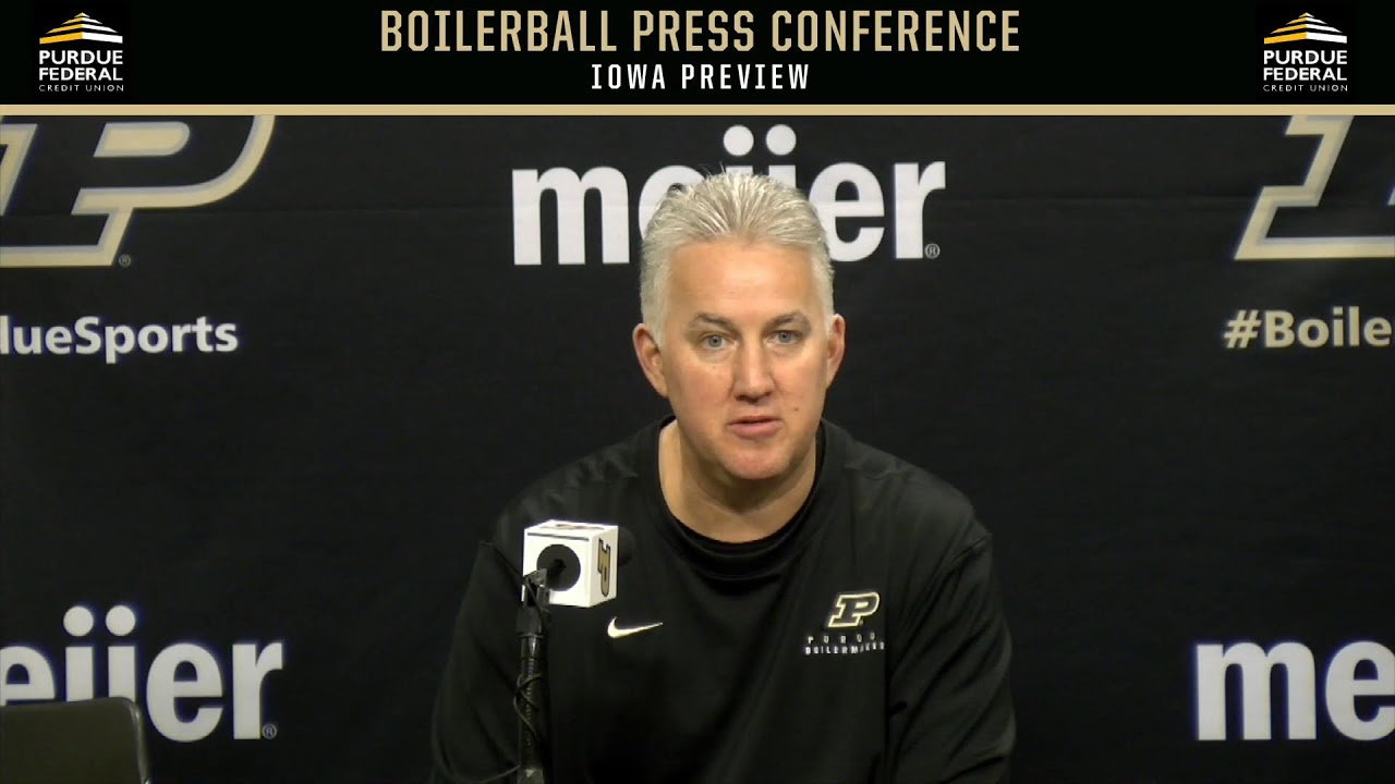 BoilerBall Press Conference | at Iowa