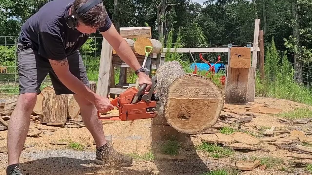 Husqvarna 55 Stock vs Half a** port job