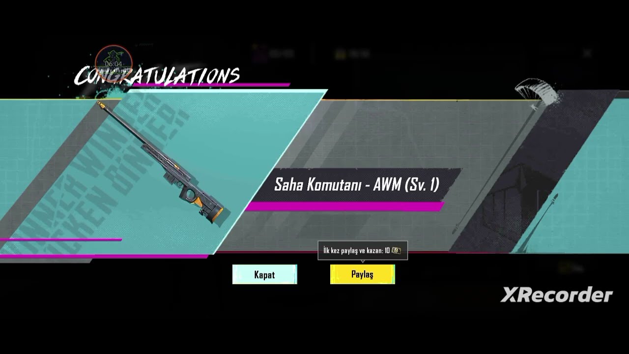 1 TEKLİDE SAHA KOMUTANI AWM ÇIKARTTIM 😲😲