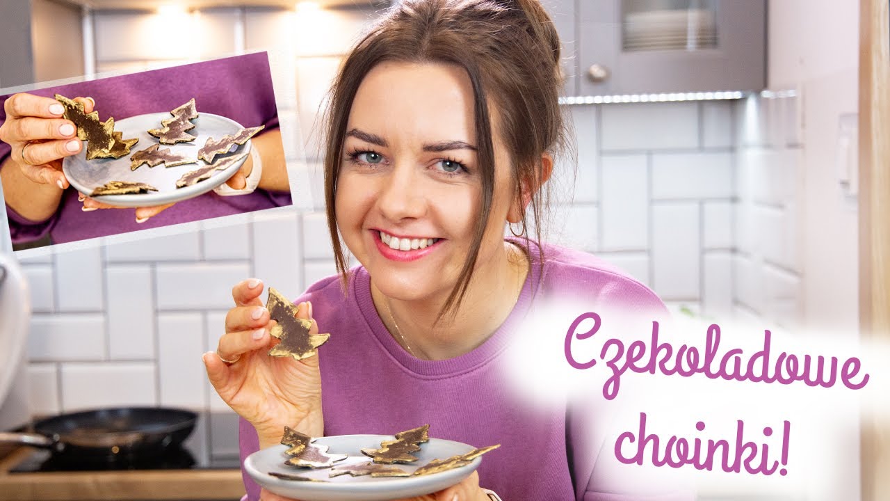 CZEKOLADOWE CHOINKI!🎄😍 Prosty spos&oacute;b na efektowne dekoracje z czekolady. Temperowanie czekolady 🍫