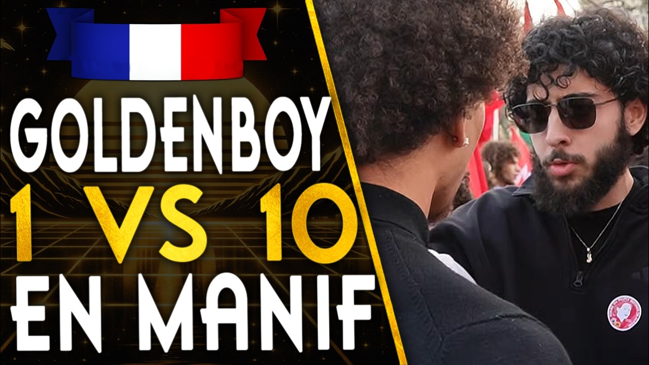 🇫🇷GOLDENBOY FAIT DU 1 VS 10 EN MANIF