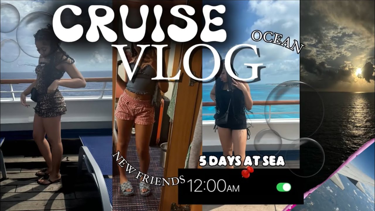 Видеоблог о круизе во время весенних каникул: путешествие со мной на Багамы на 5 дней | вечеринки...