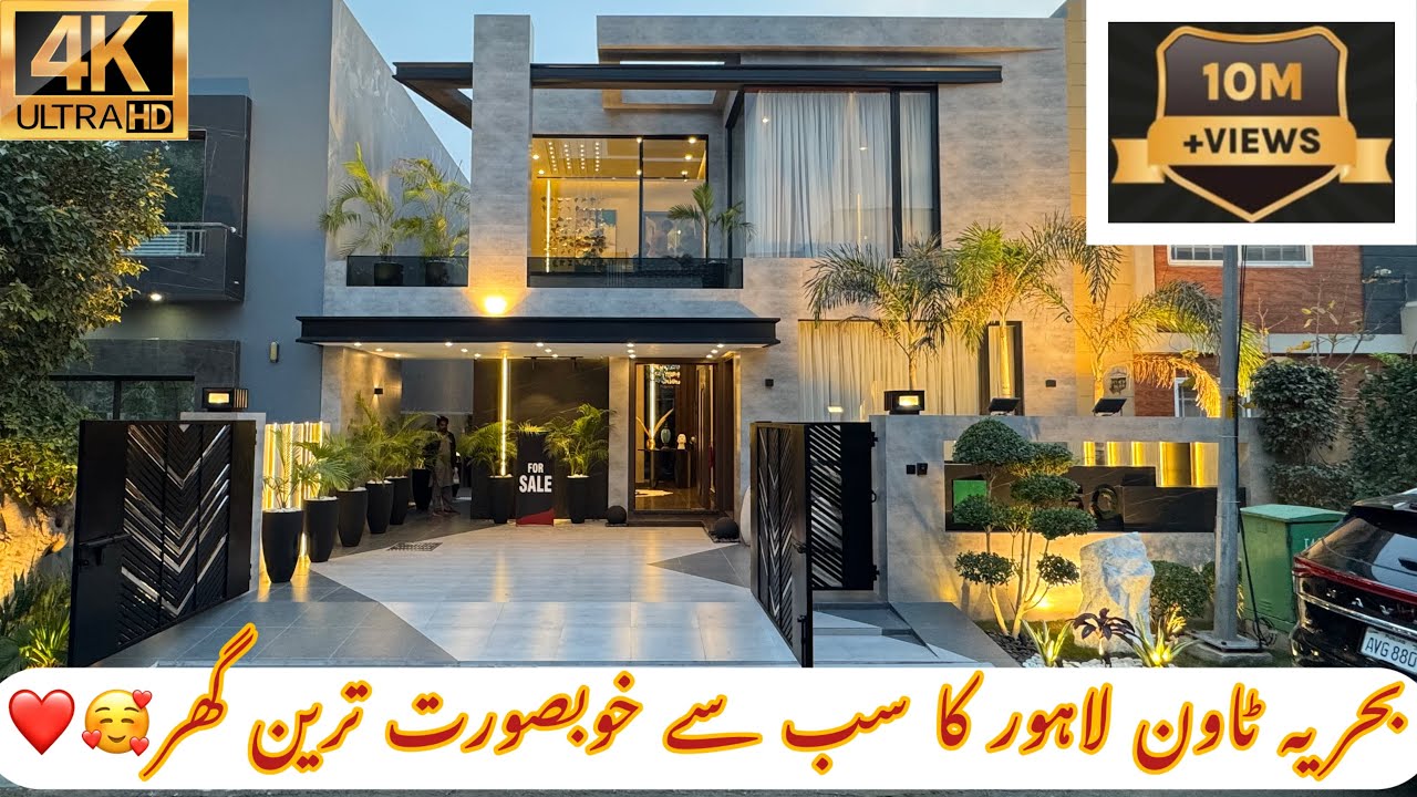 10 Marla Most Beautiful Semi Furnished House 🏠 For Sale In Bahria Town Lahore. For Visit 03012220989