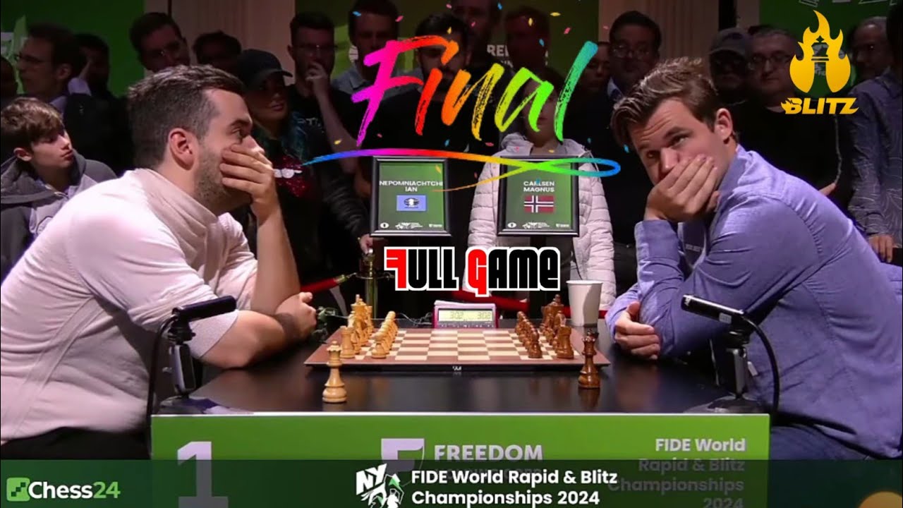 FINAL !!! Magnus Vs Ian Nepomniachtchi || World Blitz Chess Championship 2024