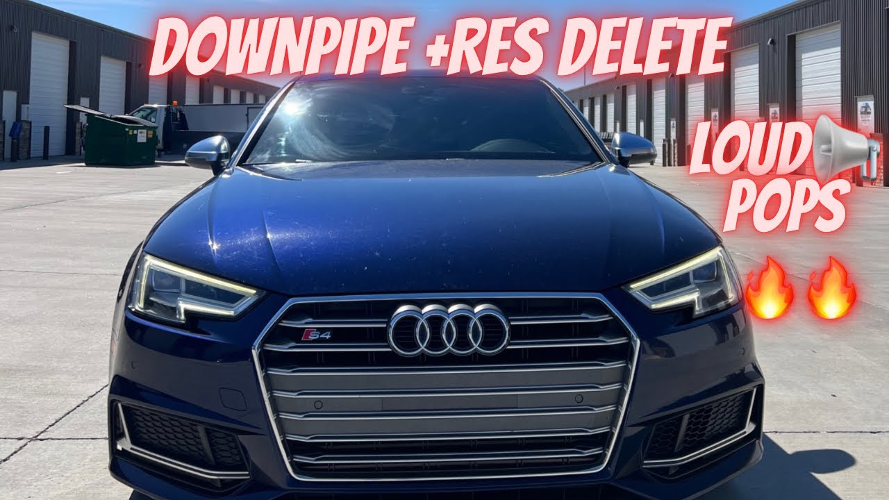 ‼️B9 AUDI S4 PAIRED WITH CARBNLABS DOWN PIPE AND  RES DELETE SOUNDS INSANE 🔥🔥(MUST SEE)‼️