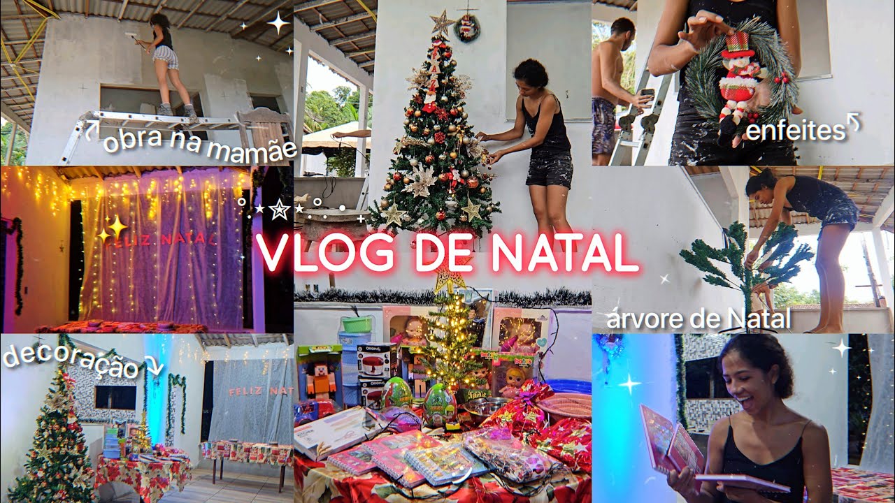 Vlog nosso natal, obra na casa da mamãe, decoração de natal 🎄❤️✨️