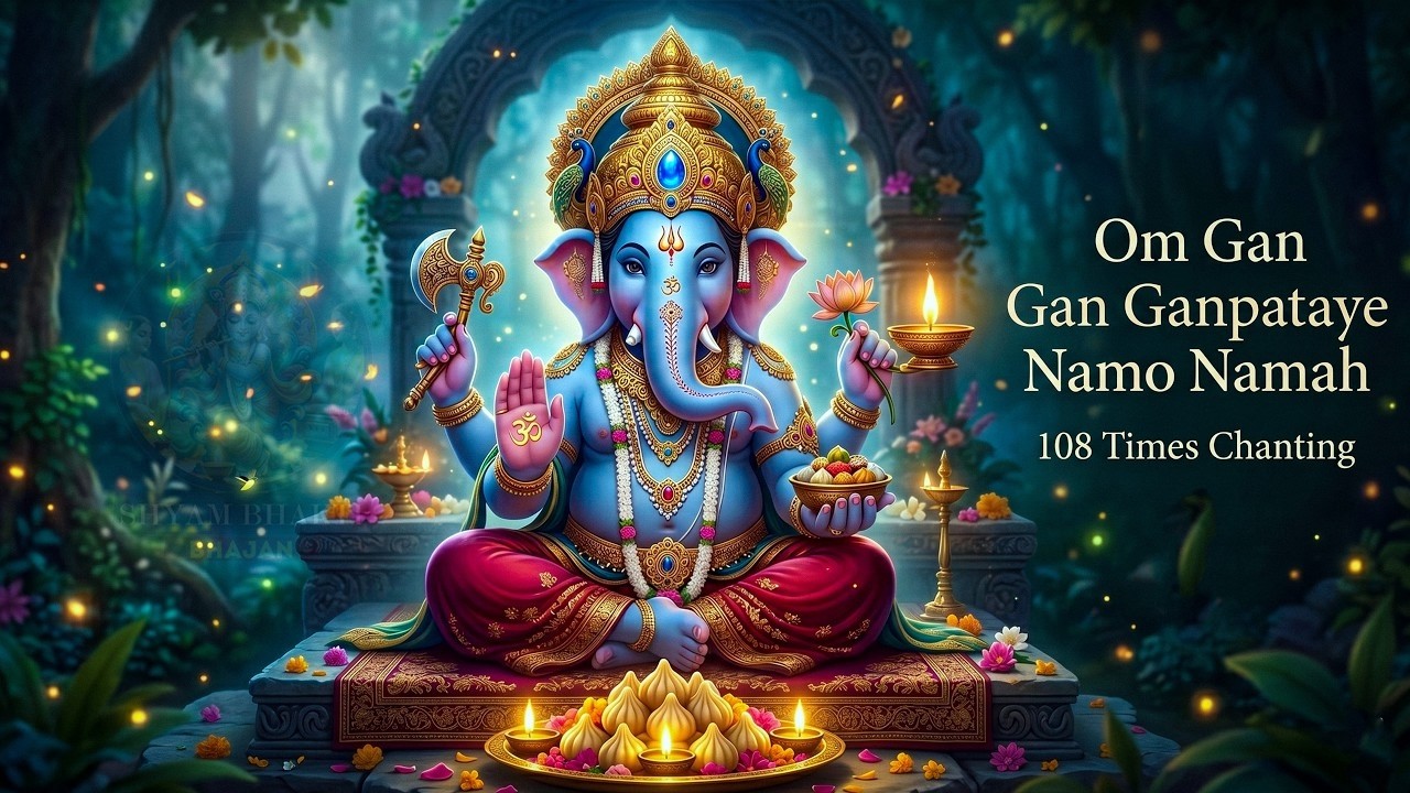#Ganesh Mantra 108 Times - Om Gan Ganpataye Namo Namah | गणेश मंत्र - ओम गण गणपते नमो नमः