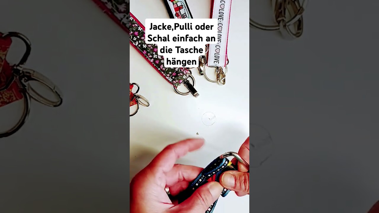 Jacke,Pulli und Co einfach an den Taschengurt h&auml;ngen #handmade #diy