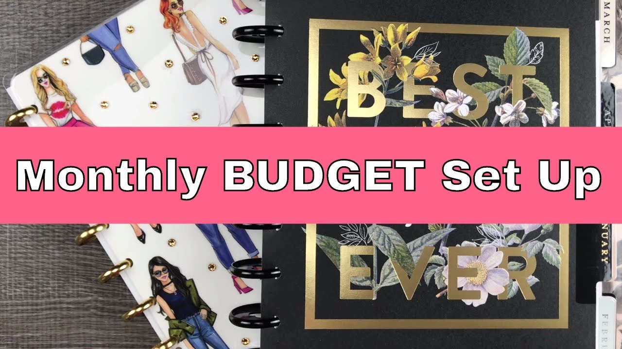 TWO ways to set up your MONTHLY Happy Planner as a BUDGET PLANNER