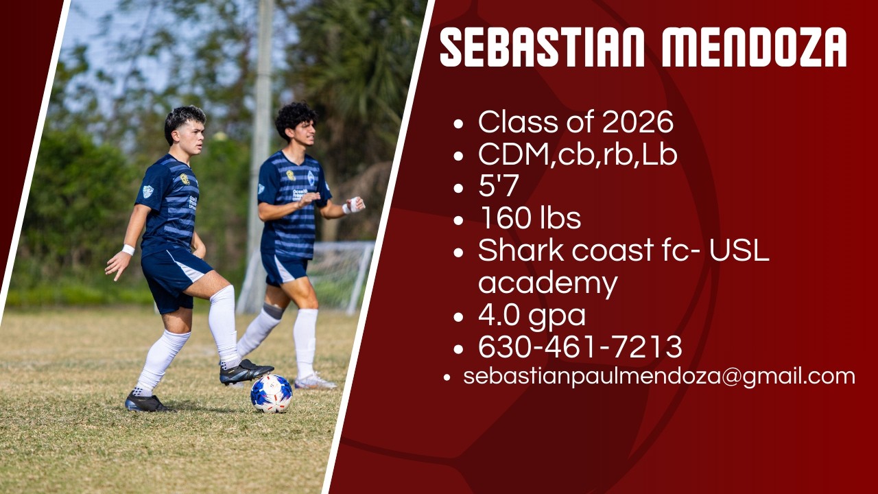 Sebastian Mendoza -Soccer Highlight
