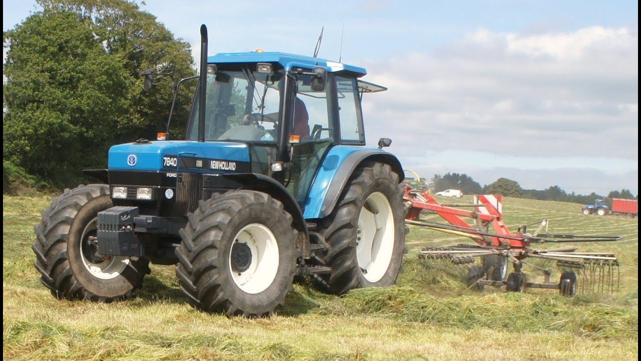 Ford New Holland 7840 & Fella Rake