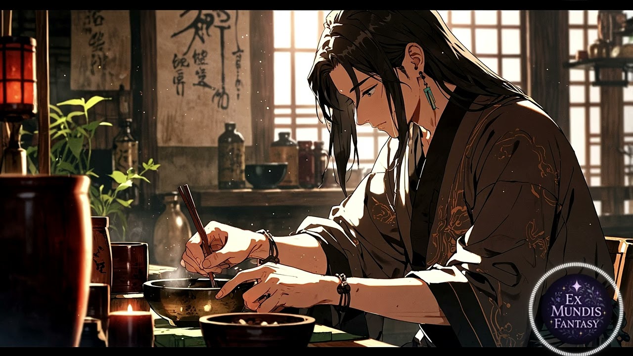 Relaxing Ambient BGM Music for Deep Focus | Silent Tea & Tincture Room 🫖🌿