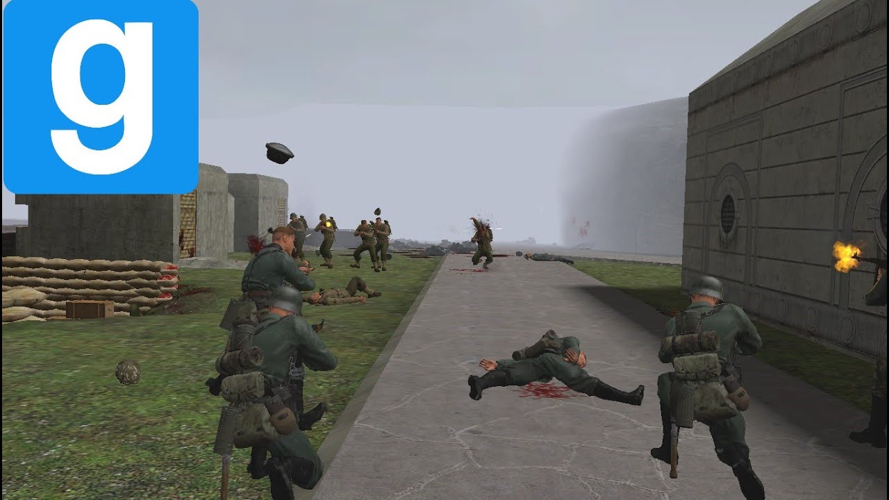 [GMOD NPC BATTLE] US ARMY VS GERMAN ARMY
