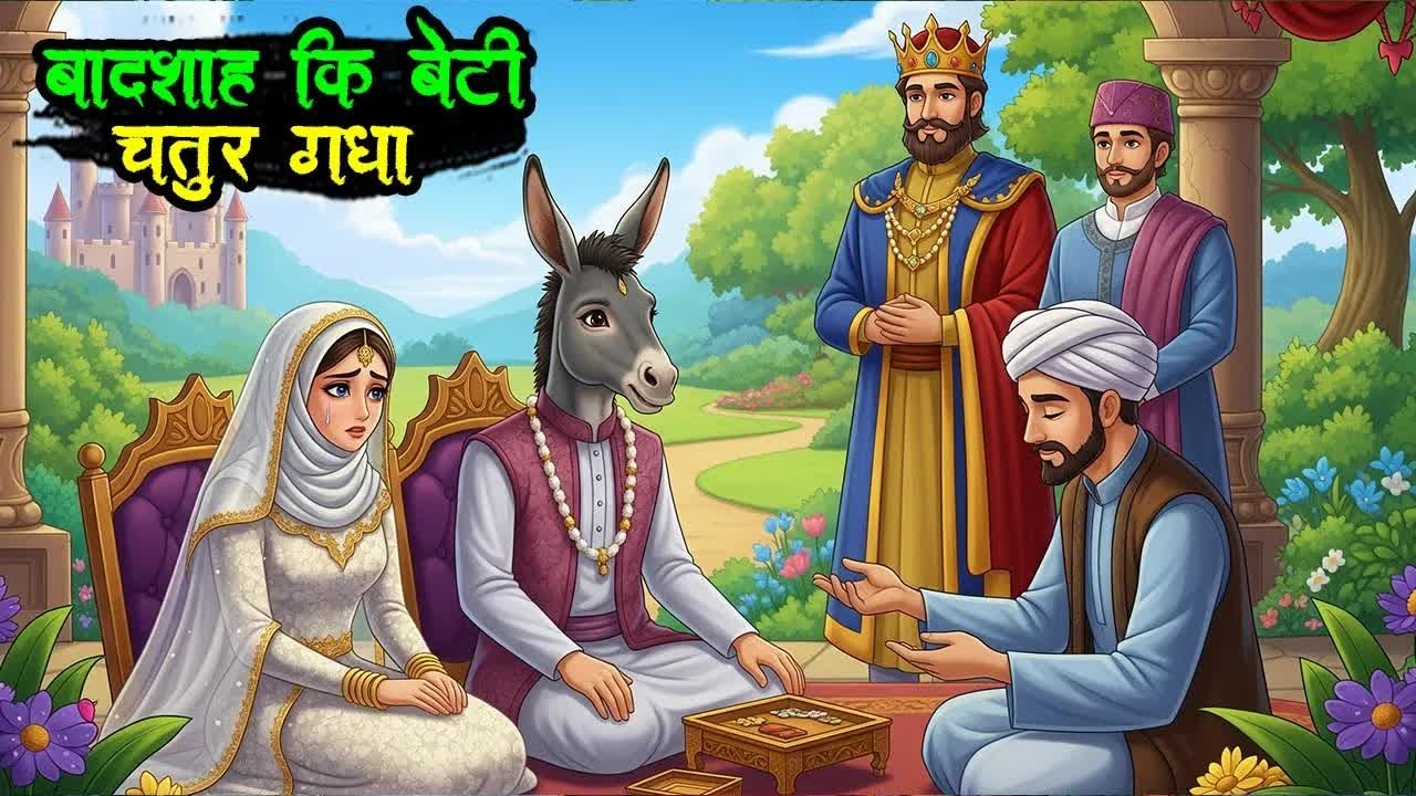 KTV711 बादशाह की बेटी और चतुर गधा हिंदी कहानी, Man Ko Chhu Lene Wali 2 Kahaniya, New Hindi Story.