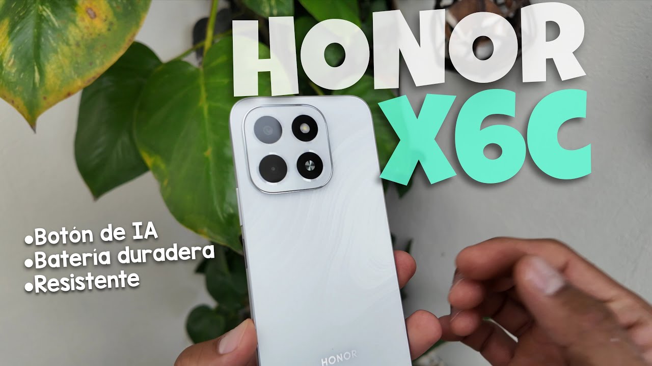 Honor X6c: botón de IA, batería de larga duración y resistencia a caídas.