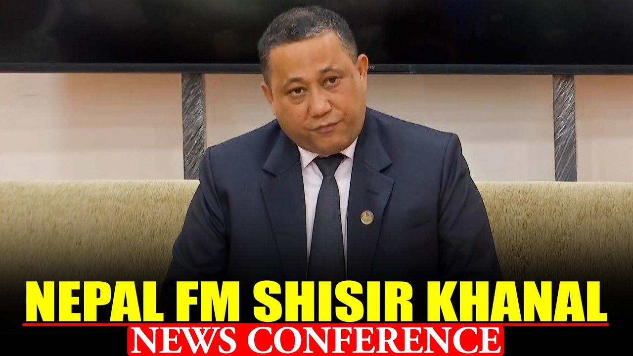 LIVE: Nepal Foreign Minister Shisir Khanal holds News Conference in Delhi |ndia-Nepal border issue