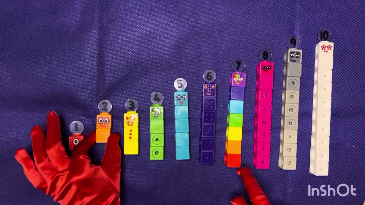 Numberblocks 1-10 | Let’s Add Together | MathLink Cubes @missglovely 