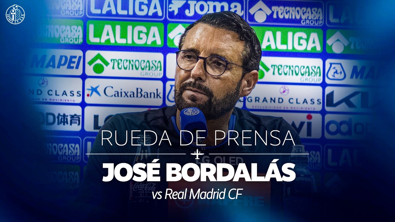 Rueda de prensa de José Bordalás previa al encuentro frente al Real Madrid