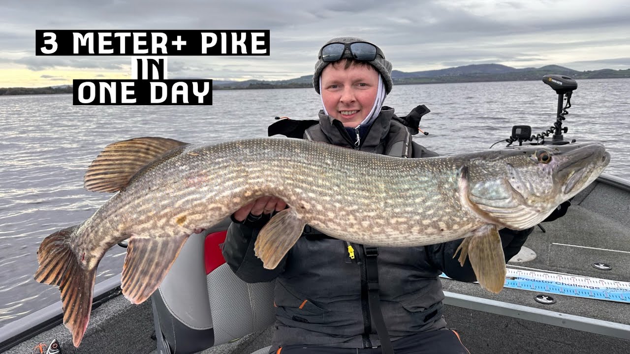 Catching 3 meter+ Pike in One Day | Epic Fishing Adventure on Lough Derg