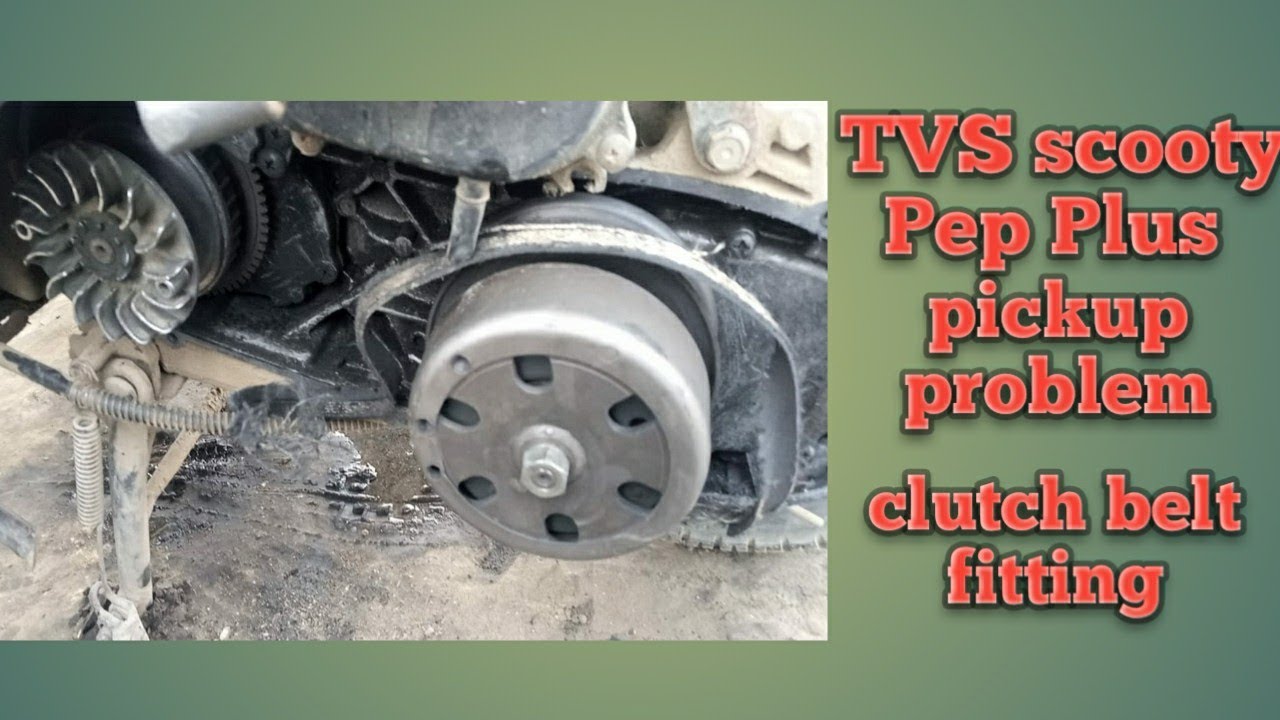 TVS scooty Pep Plus clutch belt fitting all scooty @biketechnical6980#tvs #scooter #scooty #like