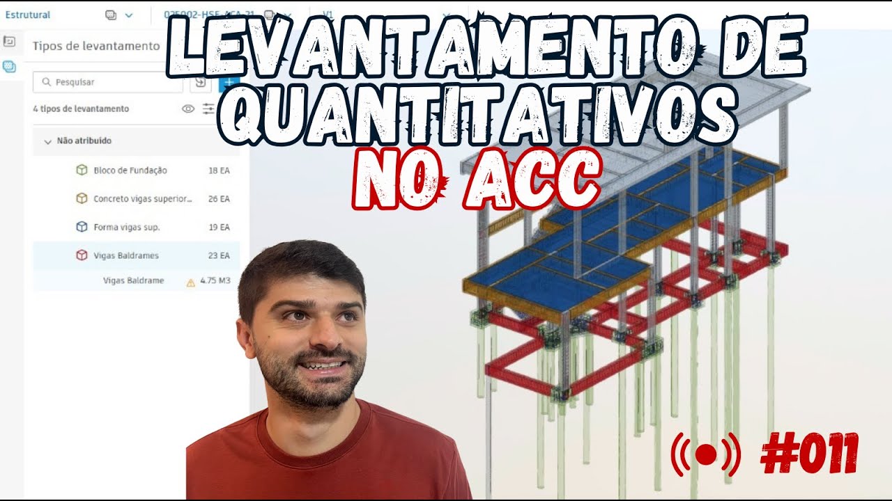 Como extrair quantitativos do modelo BIM com o Autodesk Takeoff | AULA AO VIVO #011