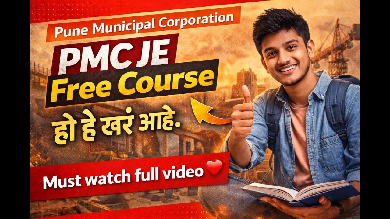 PMC Civil Engineering Free Non Tech Course | Watch Full Video By Krishna Patil Sir | #pmcje #pmc