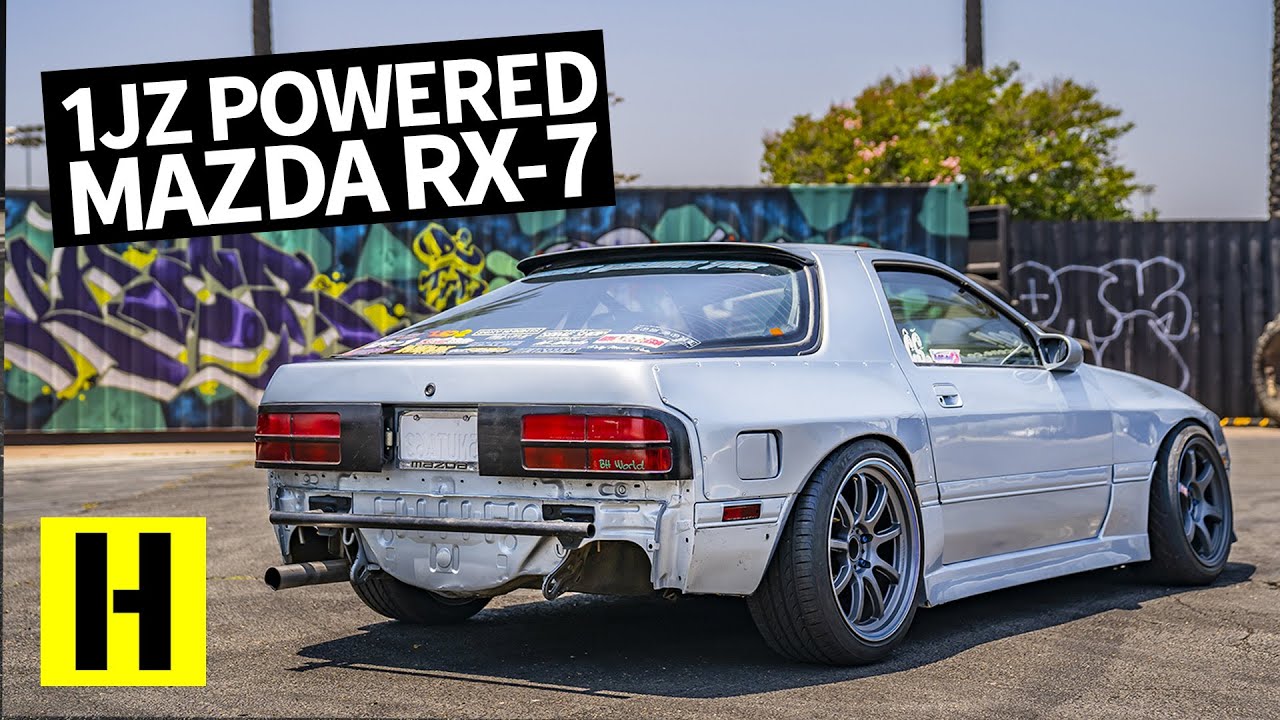 Mazda RX7 FC с двигателем Toyota 1JZ — звучит потрясающе!