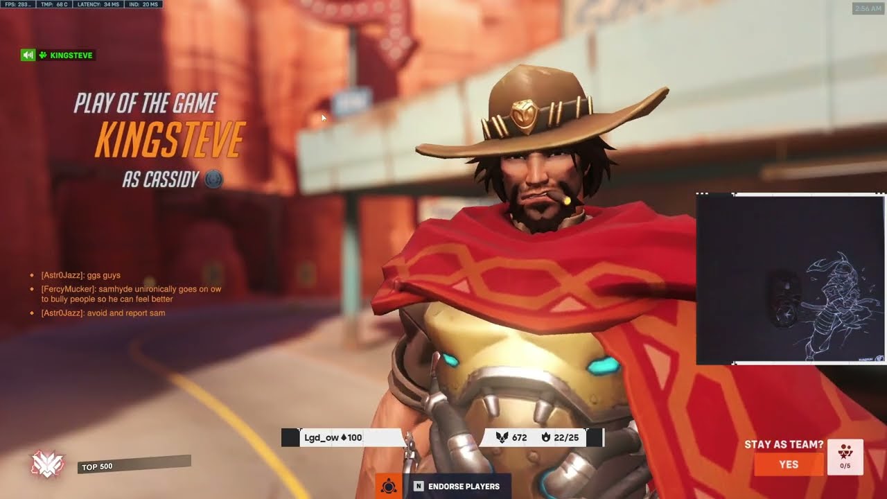 HUMAN AIMBOT! POTG! SEASON 6 CASSIDY! GALE CASSIDY OVERWATCH 2 GAMEPLAY