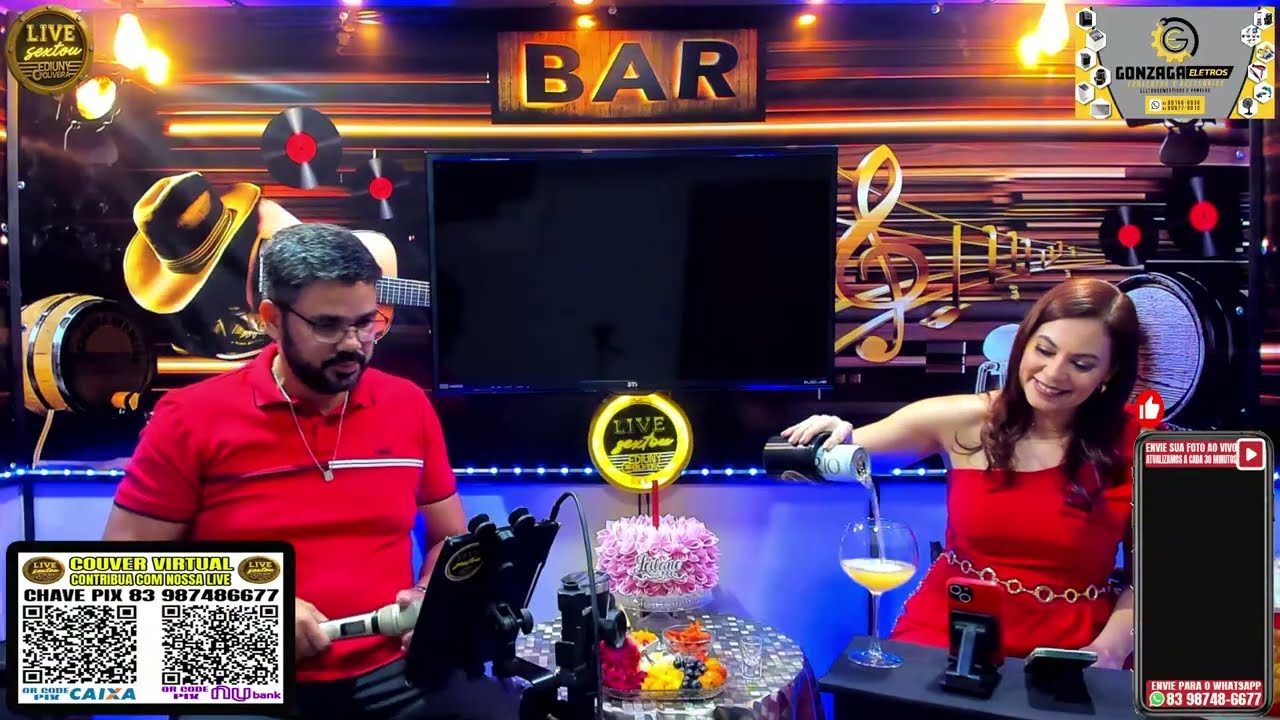Live Sextou do Arrocha - Niver da Leilane -Ediuny Oliveira e leilane Jelid